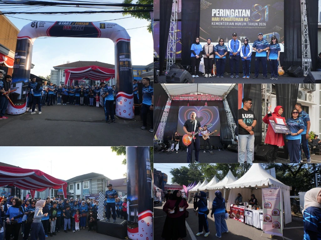Fun Walk dalam Peringatan Hari Pengayoman Ke-81 Kemenkum Jabar